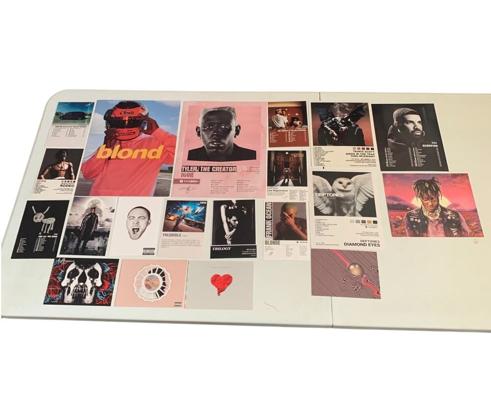 Assorted Lof Of 20 Unfamed Album Covers Drake, Kendrick Lamar And More